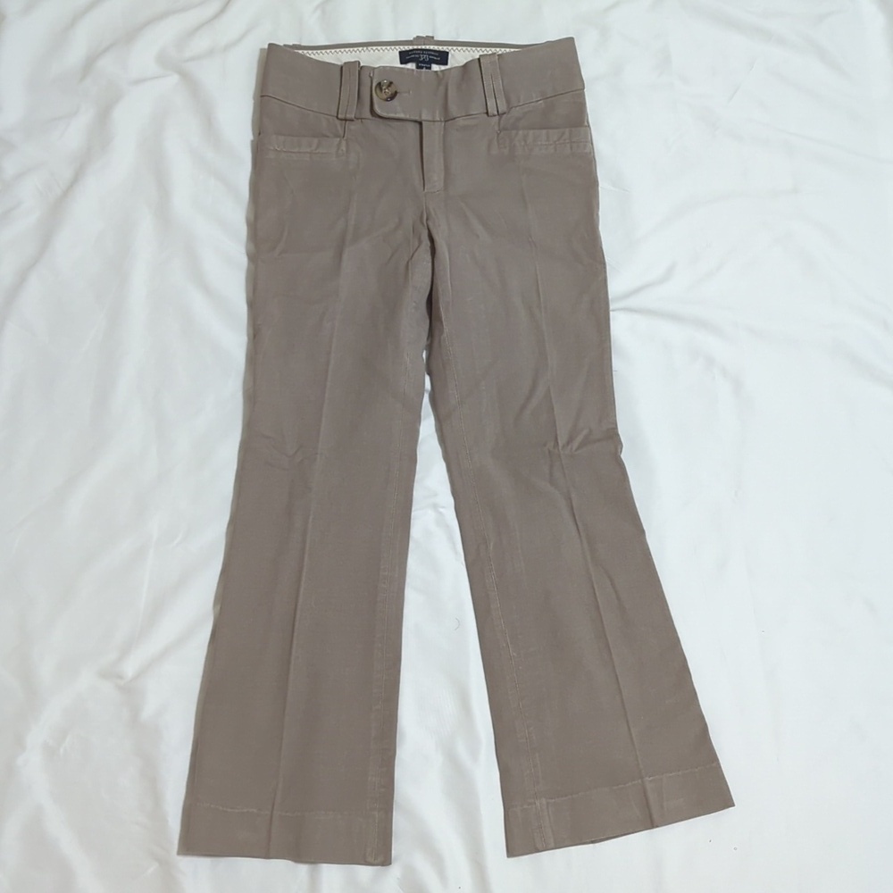 Banana Republic Trouser 323 Martin Fit Straight Leg Trouser, Color Tan Size 4